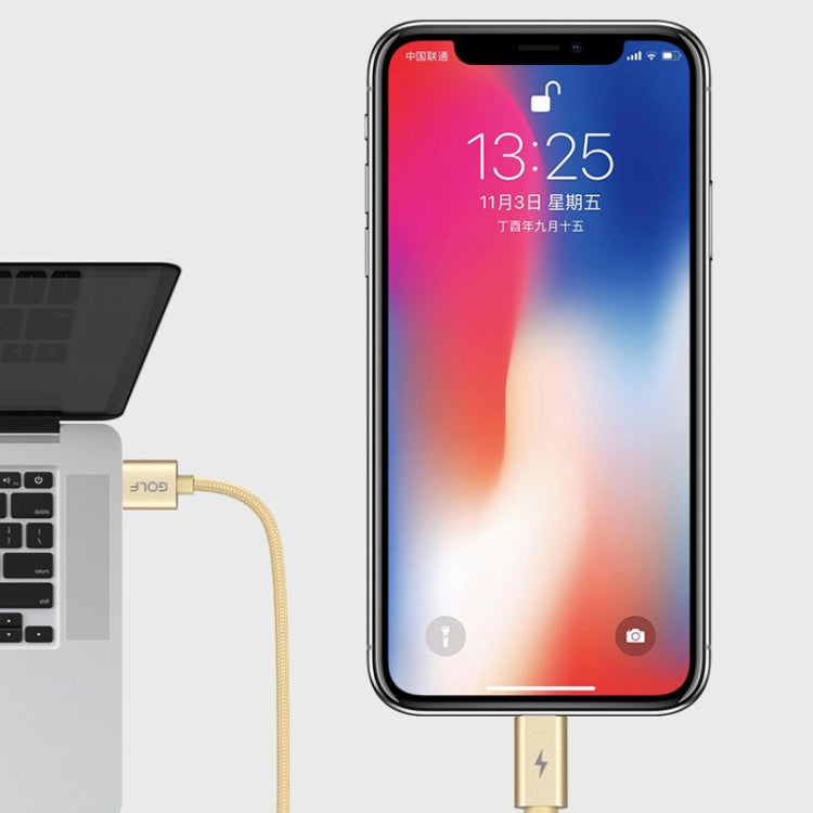 GOLF GC-76M 5A Micro USB Alloy Fast Charging Cable, Length: 1m