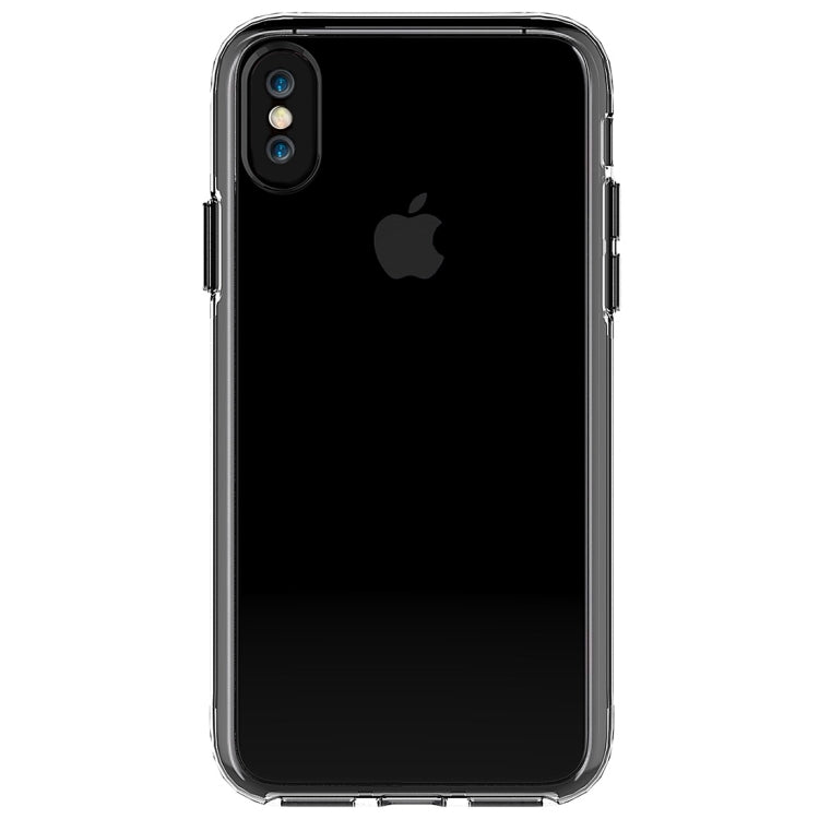For iPhone X / XS PC + TPU Transparent Shockproof Protective Back Cover Case