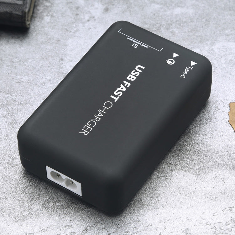 30W 3 x USB + QC3.0 + USB-C / Type-C Fast Charging Station Smart Charger AC100-240V