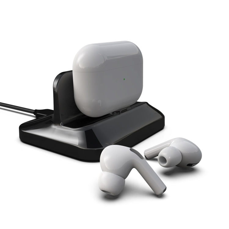 XBX-02 Wireless Charger, With Type-C & Micro USB & 8 Pin Interface, For iPhone, AirPods and Other Android Phones (Black)