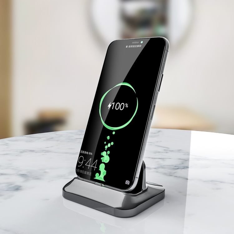 XBX-02 Wireless Charger, With Type-C & Micro USB & 8 Pin Interface, For iPhone, AirPods and Other Android Phones (Black)