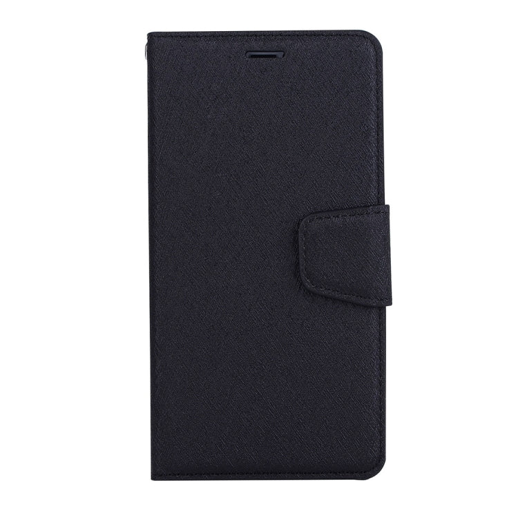 For iPhone X / XS Silk Texture Horizontal Flip Leather Case with Holder & Card Slots & Wallet & Photo Frame