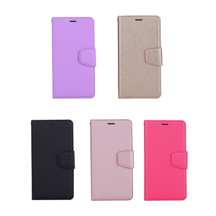 For iPhone X / XS Silk Texture Horizontal Flip Leather Case with Holder & Card Slots & Wallet & Photo Frame