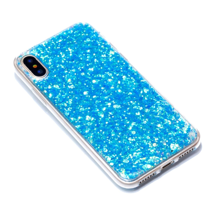 For iPhone X / XS Colorful Glitter Powder Style Protective Soft case