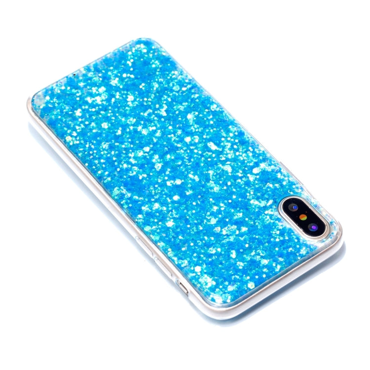 For iPhone X / XS Colorful Glitter Powder Style Protective Soft case