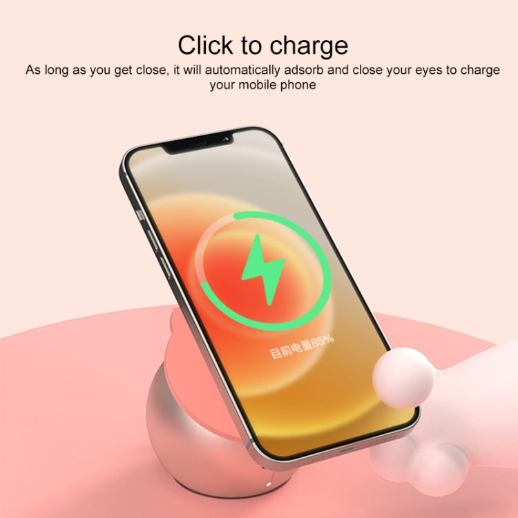 C101 Cute Cat Shape Magnetic Wireless Charging Stand Base