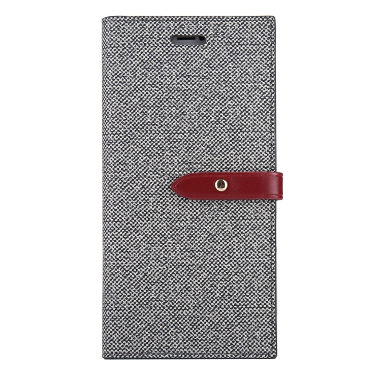 For iPhone X / XS GOOSPERY MILANO TPU + PU Linen Texture Horizontal Flip Leather Case with Card Slots & Wallet & Holder