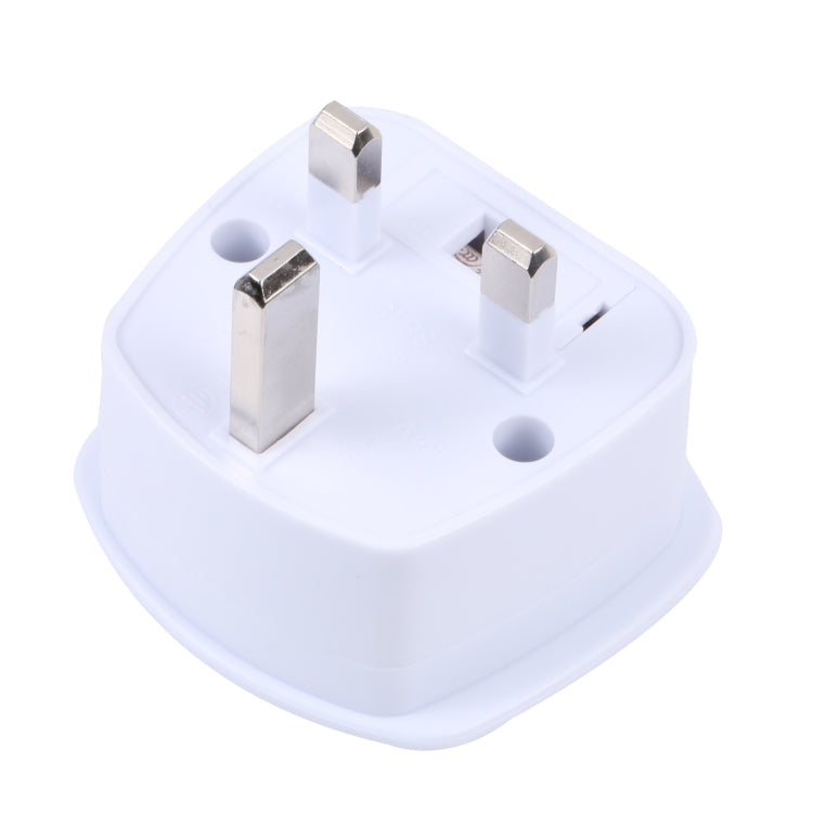 250V UK Plug to EU Plug US Plug Power Conversion Plug Converter (White)