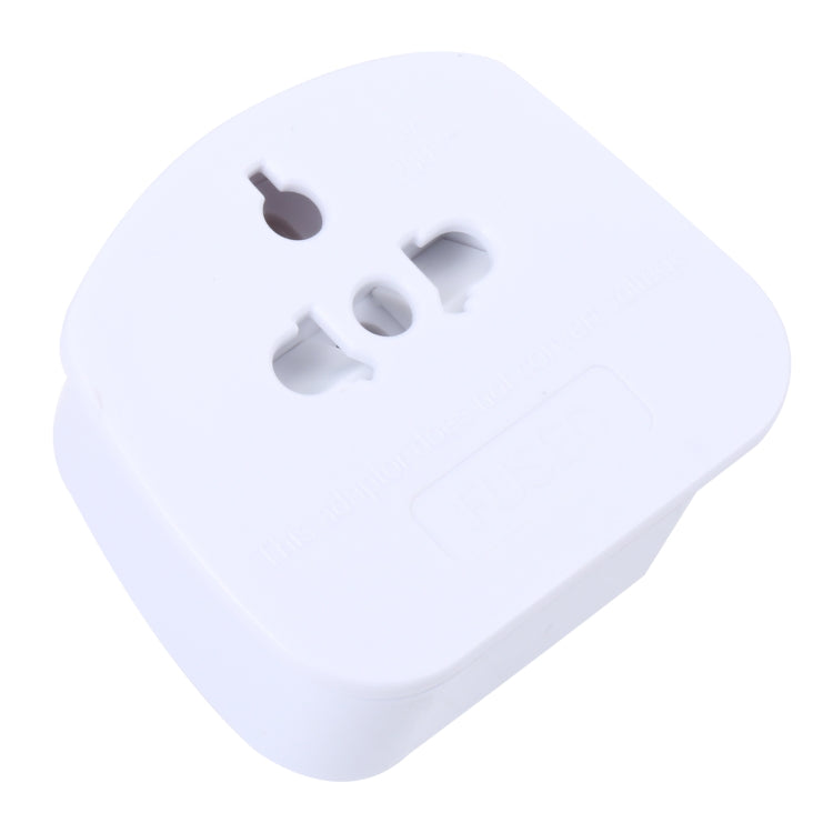 250V UK Plug to EU Plug US Plug Power Conversion Plug Converter (White)