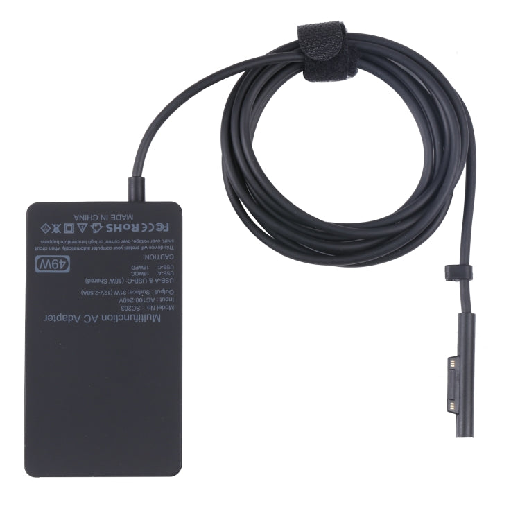 SC203 12V 2.58A 49W AC Power Charger Adapter For Microsoft Surface Pro 6/Pro 5/Pro 4ï¼ˆ