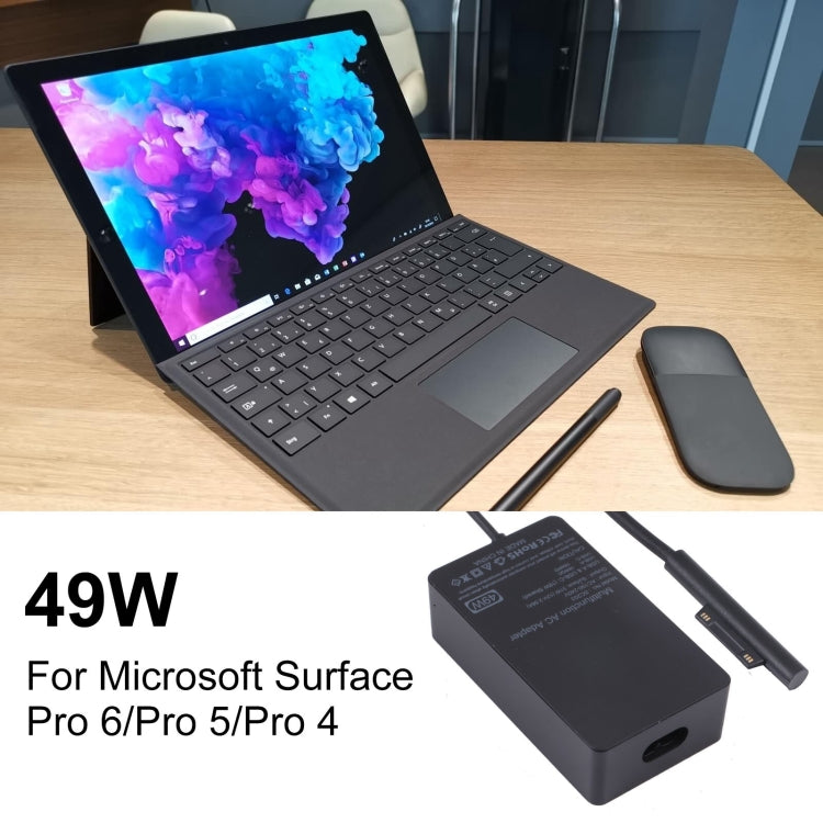 SC203 12V 2.58A 49W AC Power Charger Adapter For Microsoft Surface Pro 6/Pro 5/Pro 4ï¼ˆ