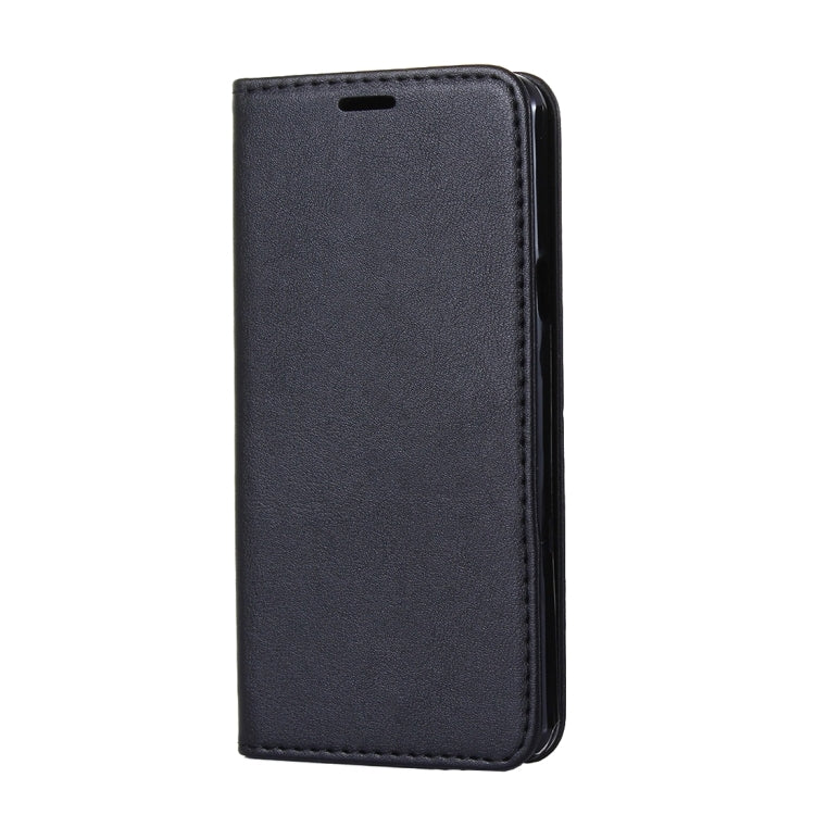 For iPhone X / XS Sheep Texture Casual Style with Magnetic Adsorption Horizontal Flip Leather Case with Holder & Card Slots