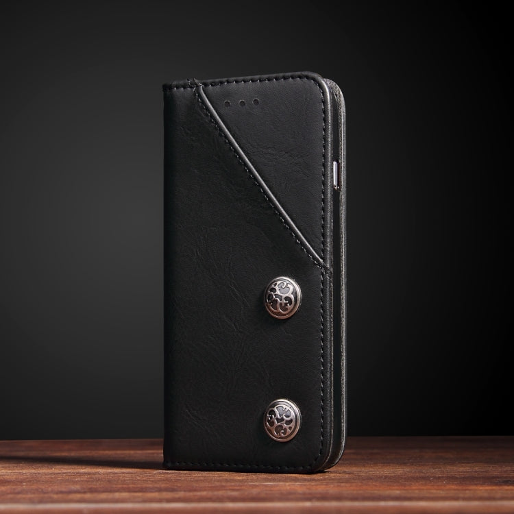 For iPhone X / XS Bronze Texture Casual Style with Absorption Horizontal Flip Leather Case with Holder & Card Slots
