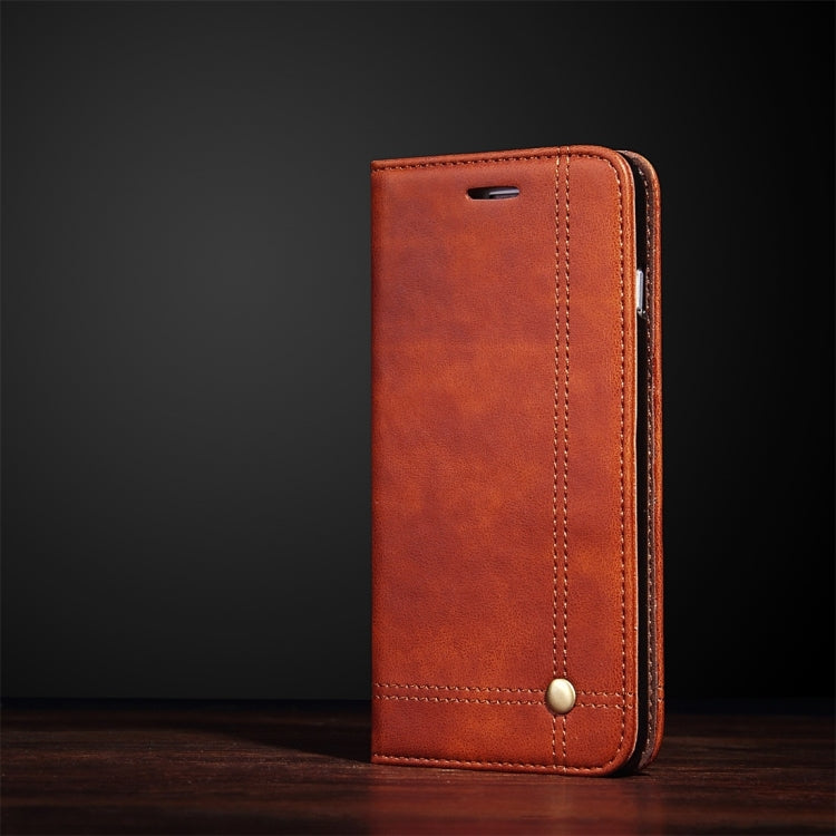 For iPhone X / XS Retro Crazy Horse Texture Casual Style Horizontal Flip Leather Case with Holder & Card Slots & Wallet
