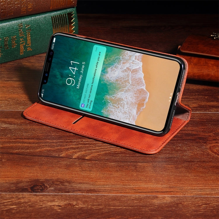 For iPhone X / XS Retro Crazy Horse Texture Casual Style Horizontal Flip Leather Case with Holder & Card Slots & Wallet