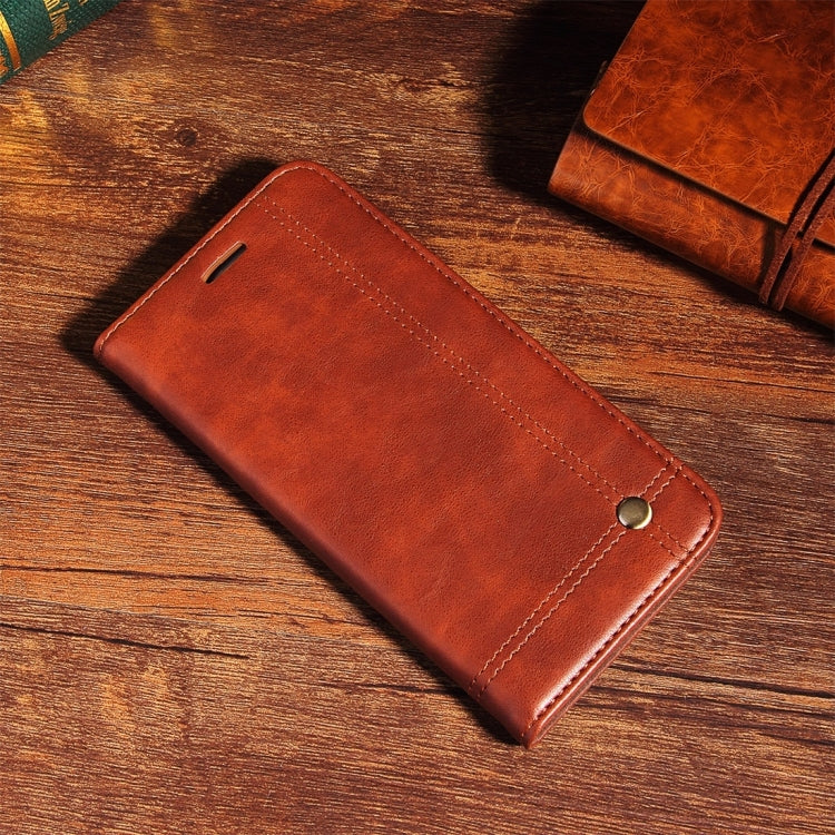 For iPhone X / XS Retro Crazy Horse Texture Casual Style Horizontal Flip Leather Case with Holder & Card Slots & Wallet