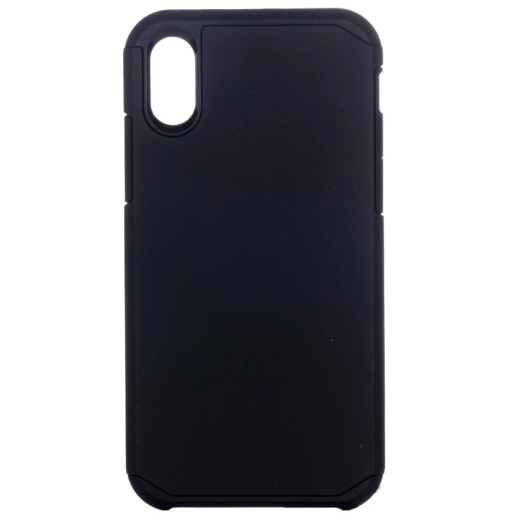 For iPhone X / XS PC + TPU Rugged Armor Combination Protective Back Cover Case