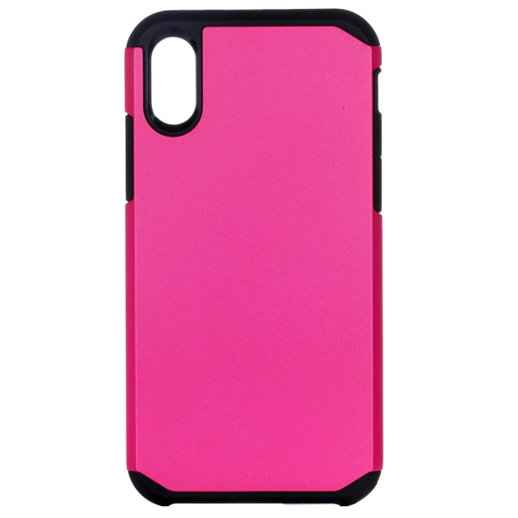 For iPhone X / XS PC + TPU Rugged Armor Combination Protective Back Cover Case
