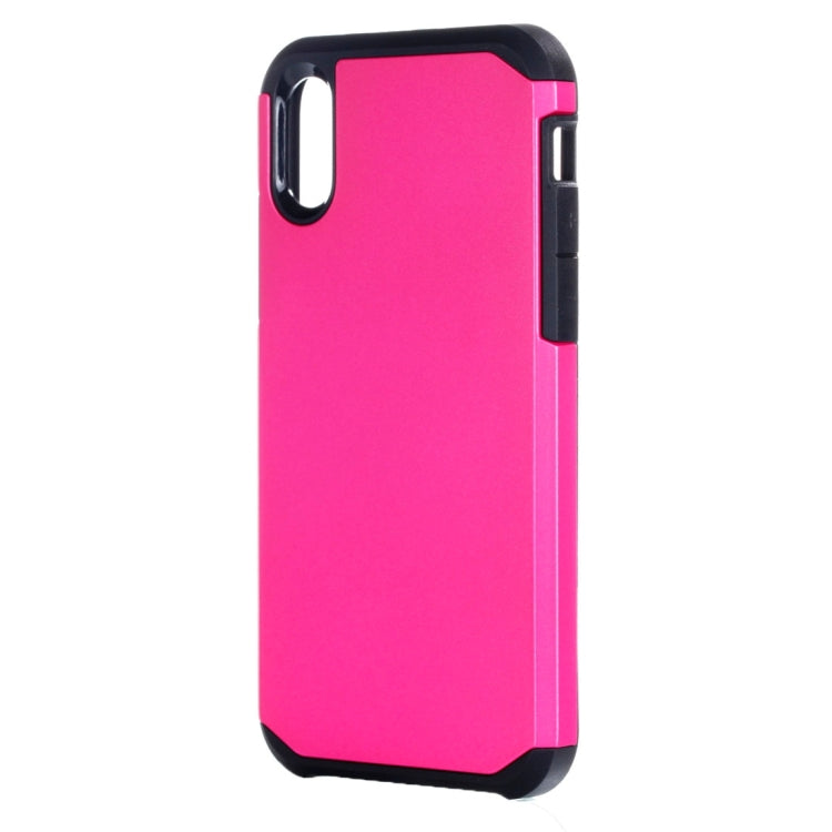 For iPhone X / XS PC + TPU Rugged Armor Combination Protective Back Cover Case