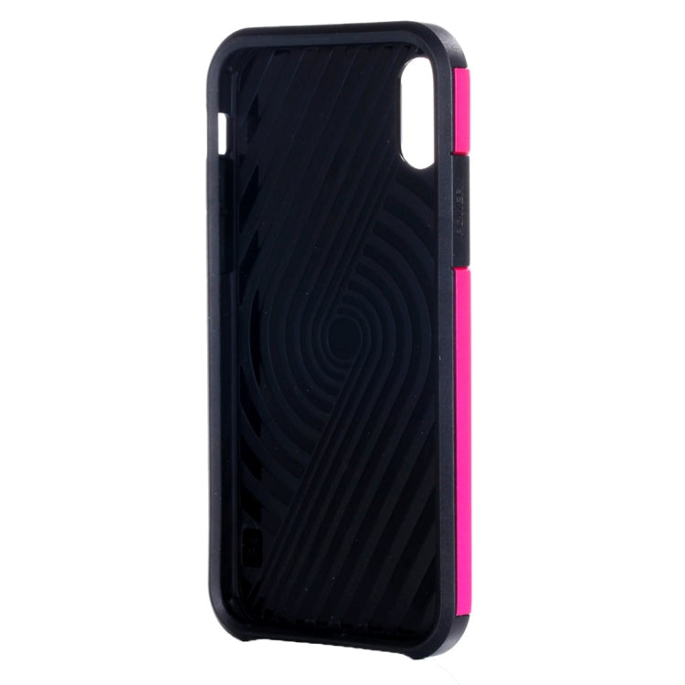 For iPhone X / XS PC + TPU Rugged Armor Combination Protective Back Cover Case