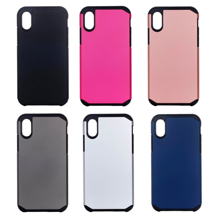 For iPhone X / XS PC + TPU Rugged Armor Combination Protective Back Cover Case