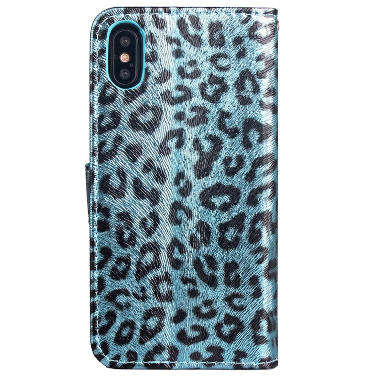 For iPhone X / XS Leopard Pattern Horizontal Flip Leather Case with Holder & Card Slots & Wallet & Photo Frame & Lanyard