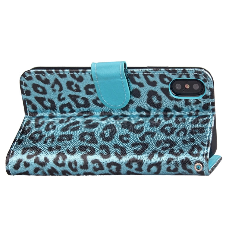For iPhone X / XS Leopard Pattern Horizontal Flip Leather Case with Holder & Card Slots & Wallet & Photo Frame & Lanyard