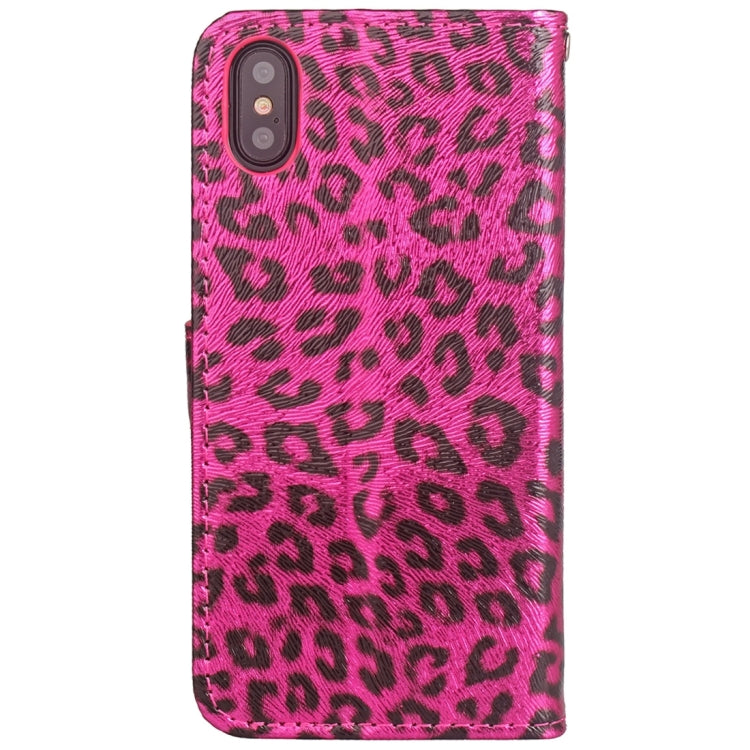 For iPhone X / XS Leopard Pattern Horizontal Flip Leather Case with Holder & Card Slots & Wallet & Photo Frame & Lanyard