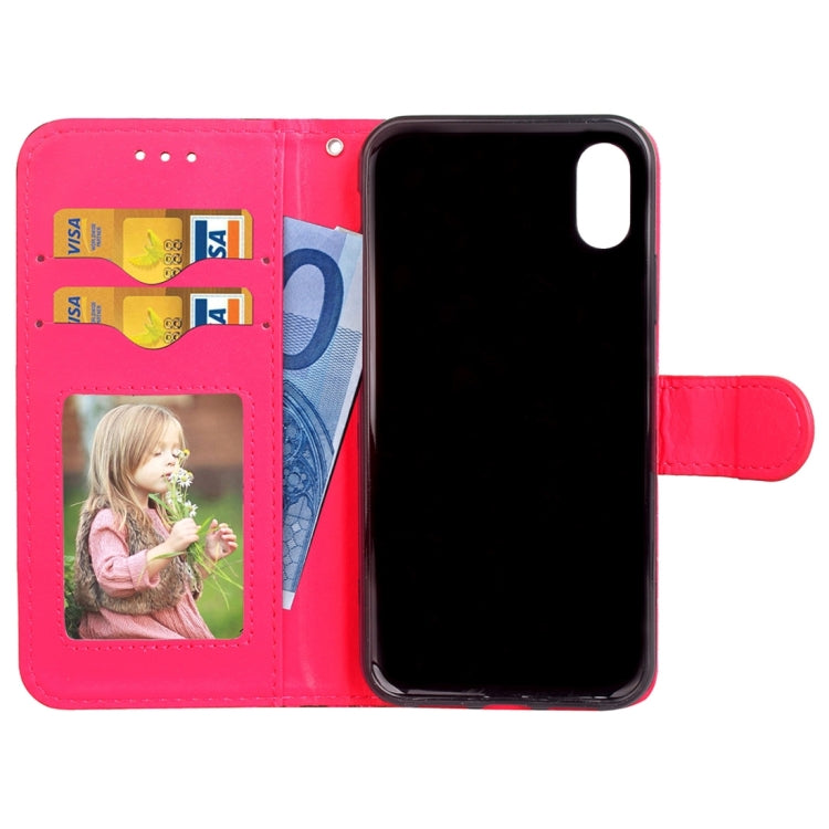 For iPhone X / XS Leopard Pattern Horizontal Flip Leather Case with Holder & Card Slots & Wallet & Photo Frame & Lanyard