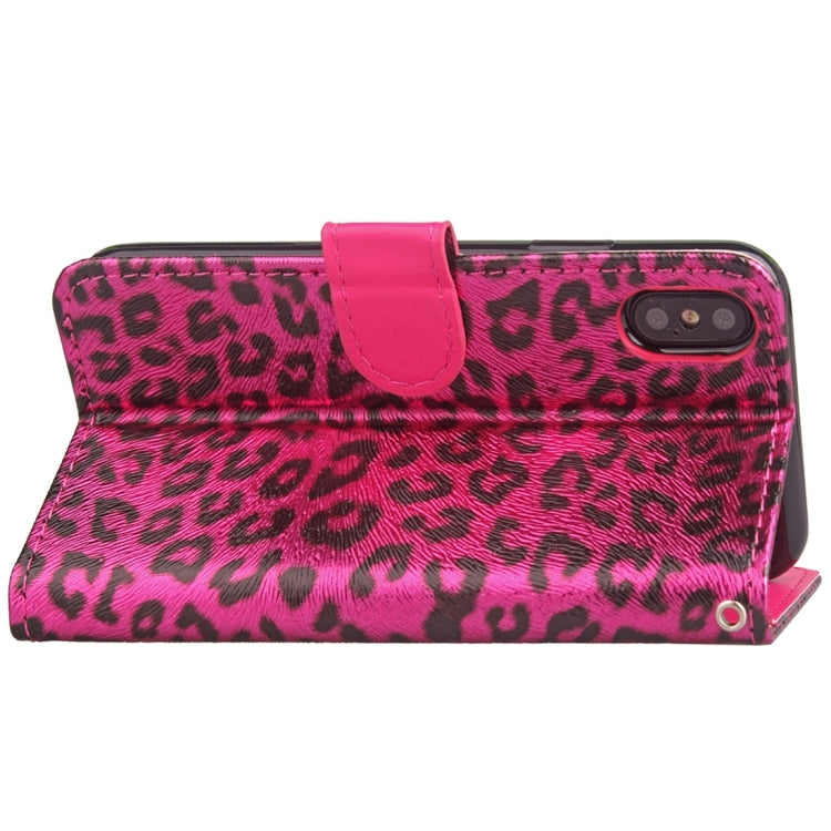 For iPhone X / XS Leopard Pattern Horizontal Flip Leather Case with Holder & Card Slots & Wallet & Photo Frame & Lanyard