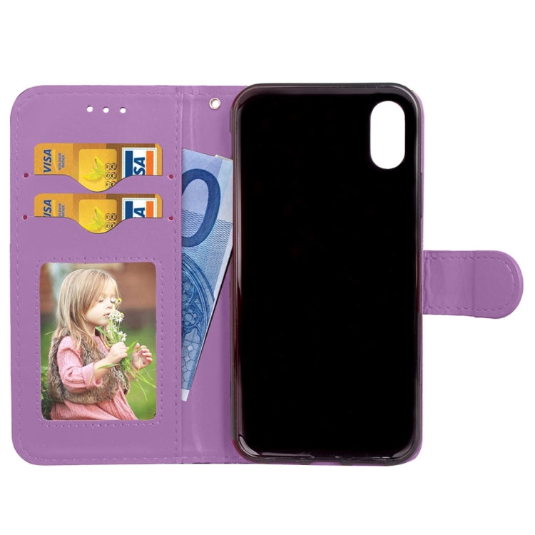 For iPhone X / XS Leopard Pattern Horizontal Flip Leather Case with Holder & Card Slots & Wallet & Photo Frame & Lanyard
