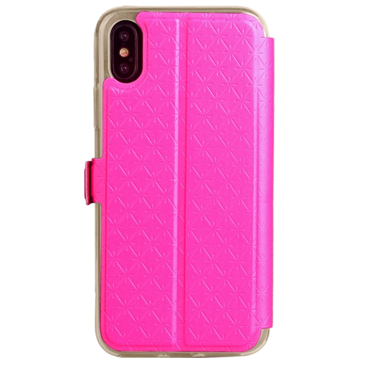 For iPhone X / XS Argyles Texture Horizontal Flip Leather Case with Holder & Card Slots & Call Display ID