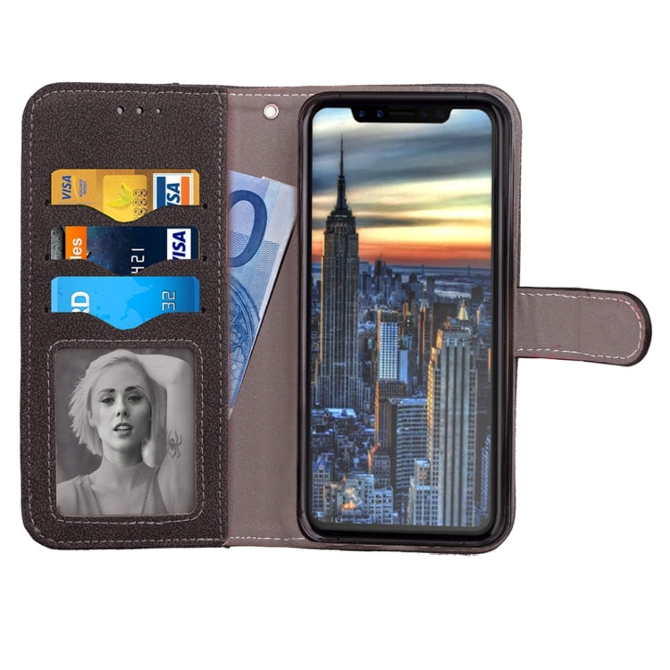 For iPhone X / XS Matte Leather Horizontal Flip Leather Case with Holder & Card Slots & Wallet & Photo Frame