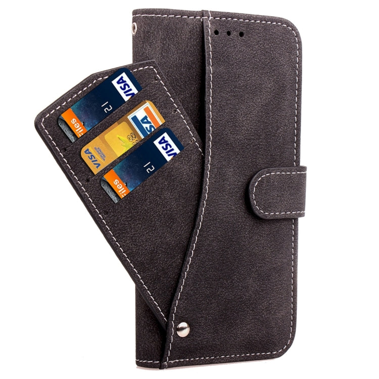 For iPhone X / XS Matte Leather Horizontal Flip Leather Case with Holder & Card Slots & Wallet & Photo Frame