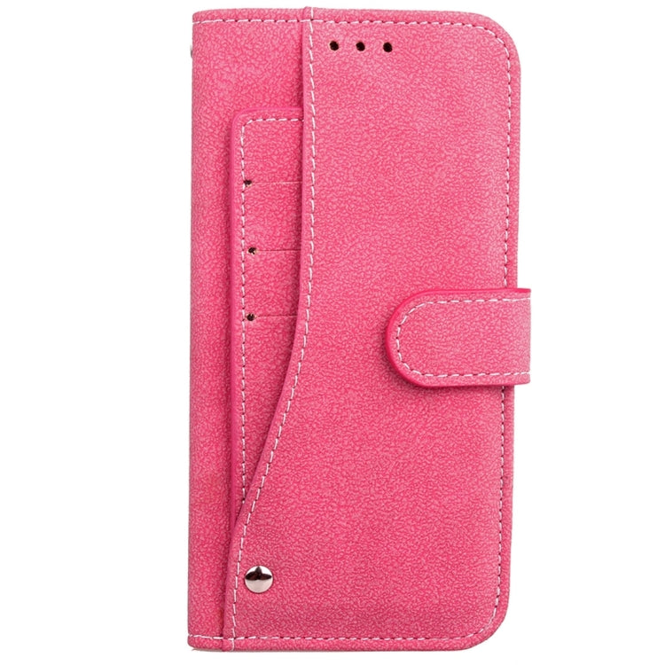 For iPhone X / XS Matte Leather Horizontal Flip Leather Case with Holder & Card Slots & Wallet & Photo Frame