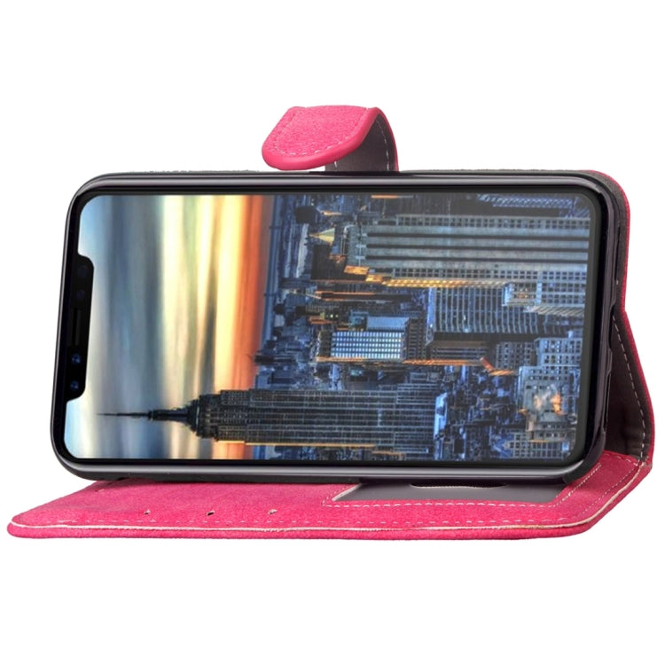 For iPhone X / XS Matte Leather Horizontal Flip Leather Case with Holder & Card Slots & Wallet & Photo Frame