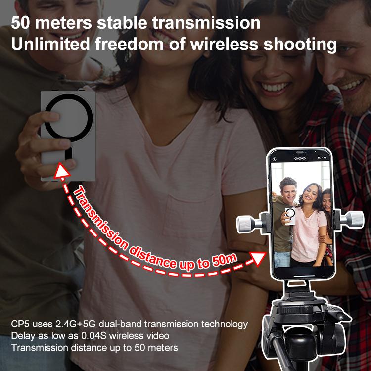 YELANGU TP01 Mobile Phone Selfie Wireless Same Screen Player Smartphone Magnetic Rear Selfie Monitor Screen  - White