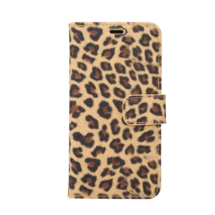 For iPhone X Leopard Pattern PU + PC Horizontal Flip Leather Protective Case with Holder & Card Slots