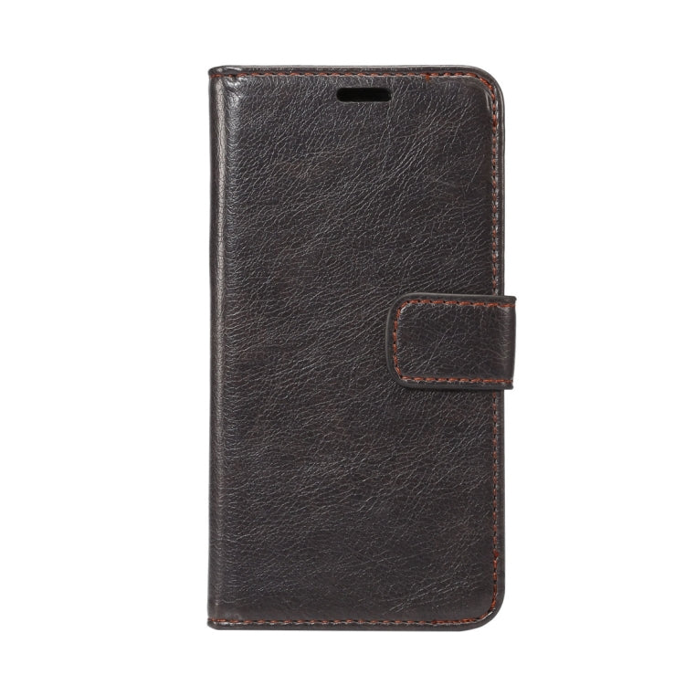 For iPhone X Crazy Horse Texture  PU + TPU Horizontal Flip Leather Case with Holder & Card Slots & Wallet & Photo Frame