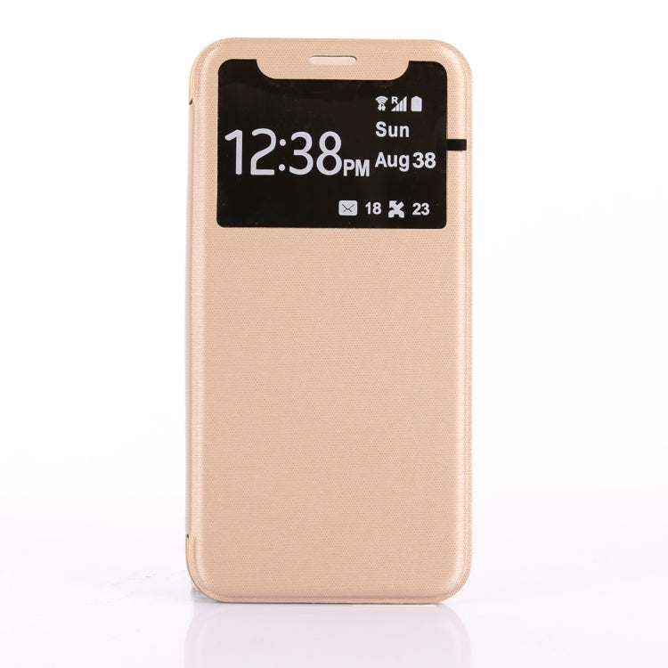 For iPhone X / XS PU + PC Horizontal Flip Leather Case With Call Display ID