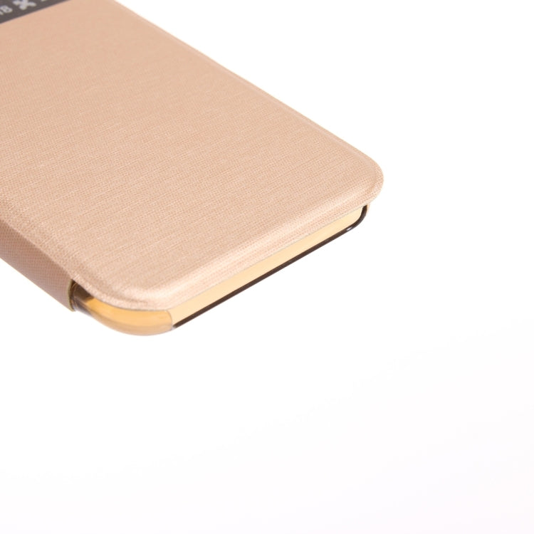 For iPhone X / XS PU + PC Horizontal Flip Leather Case With Call Display ID