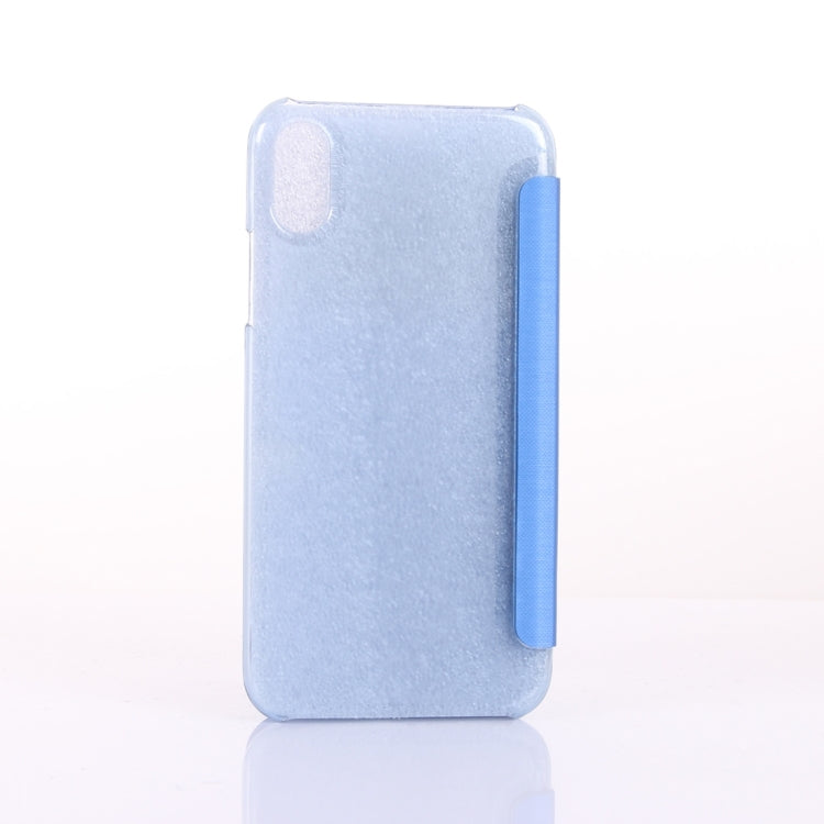 For iPhone X / XS PU + PC Horizontal Flip Leather Case With Call Display ID