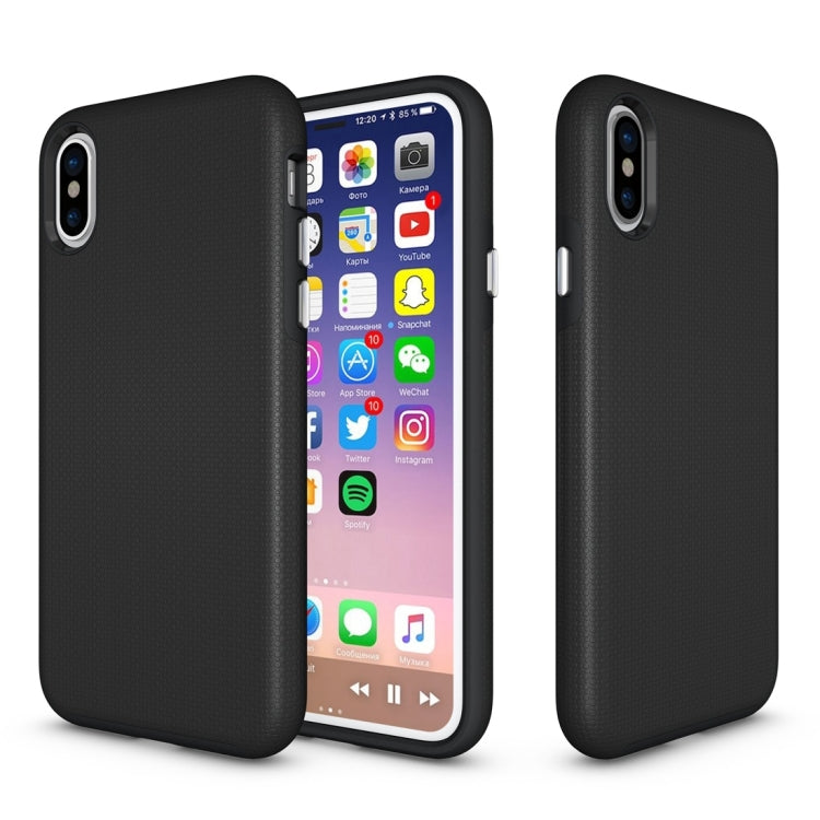 For iPhone X / XS Anti-slip Armor Protective Case Back Cover Shell