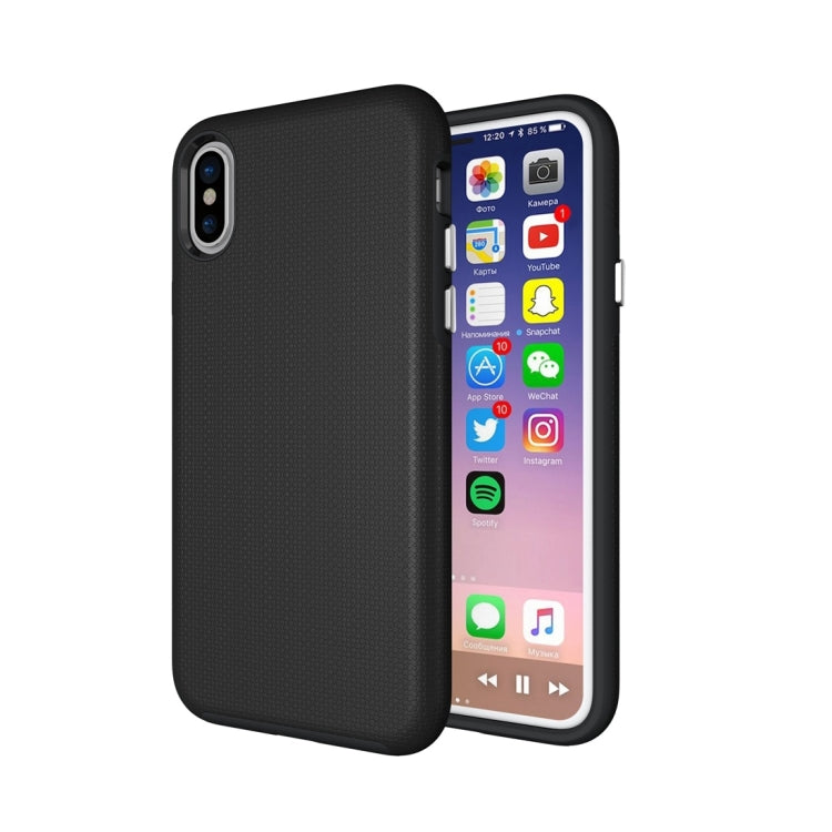 For iPhone X / XS Anti-slip Armor Protective Case Back Cover Shell