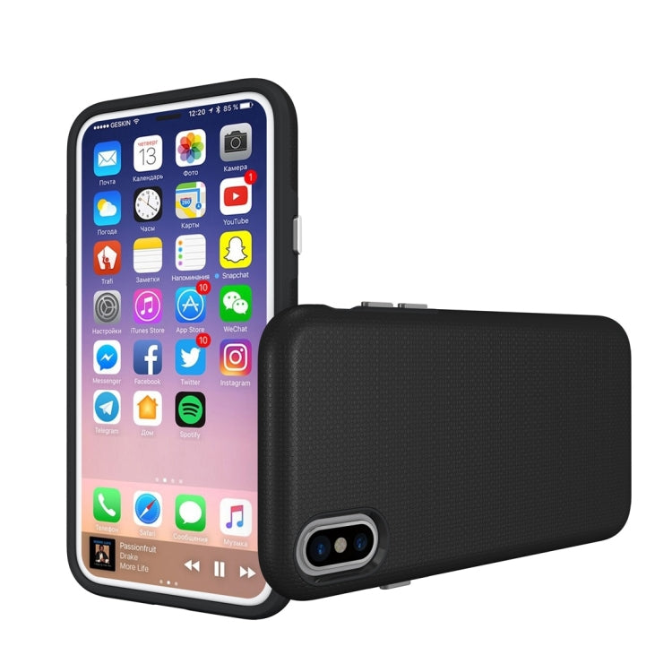 For iPhone X / XS Anti-slip Armor Protective Case Back Cover Shell