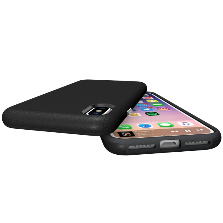 For iPhone X / XS Anti-slip Armor Protective Case Back Cover Shell