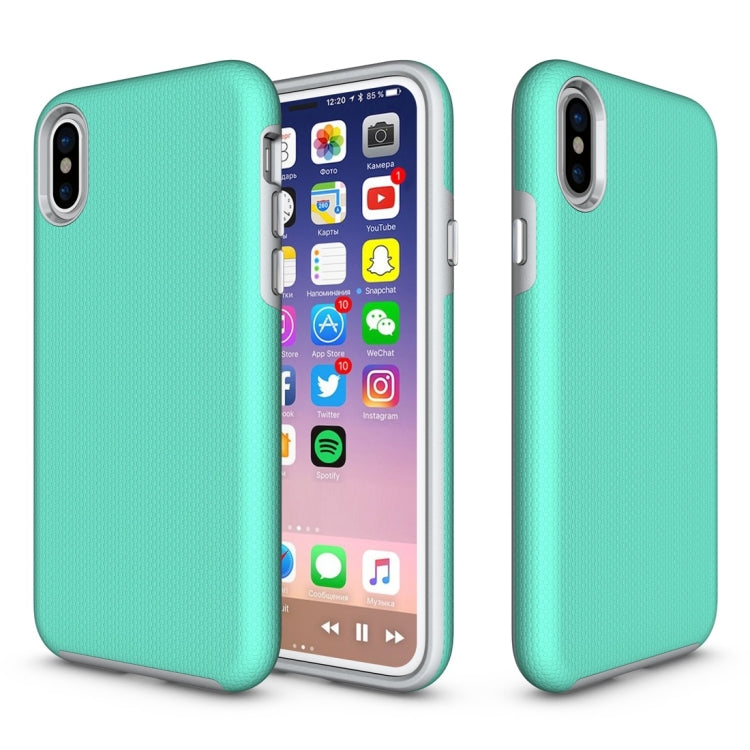 For iPhone X / XS Anti-slip Armor Protective Case Back Cover Shell