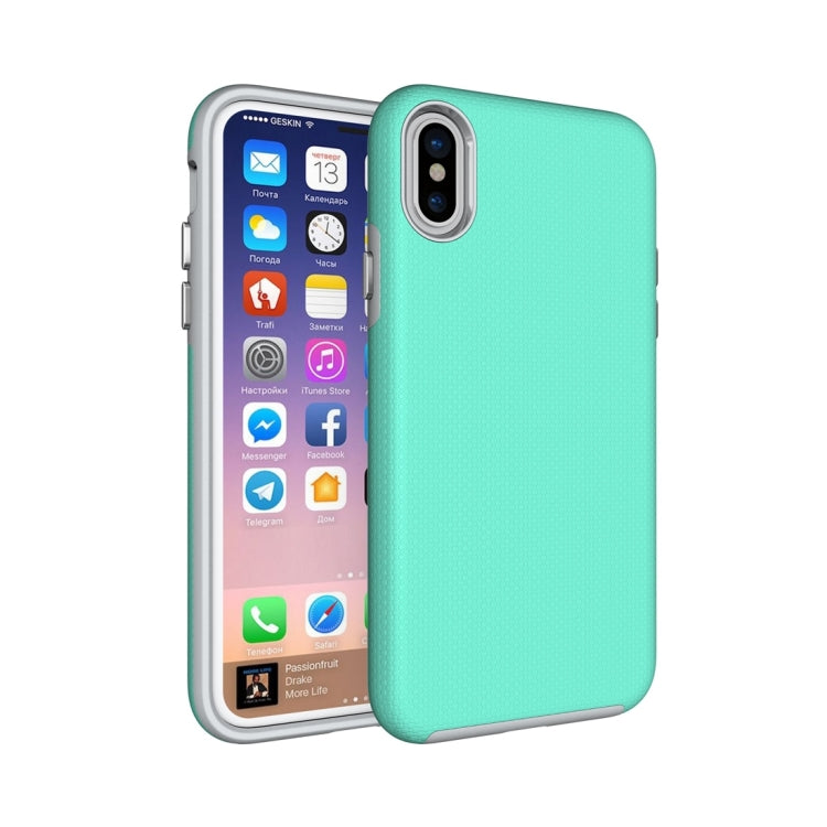 For iPhone X / XS Anti-slip Armor Protective Case Back Cover Shell