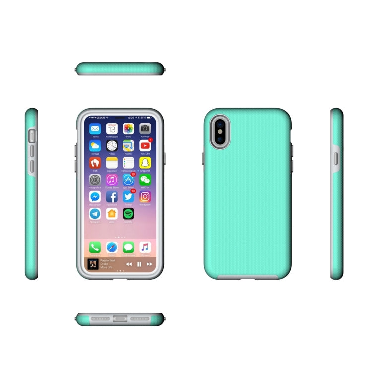 For iPhone X / XS Anti-slip Armor Protective Case Back Cover Shell