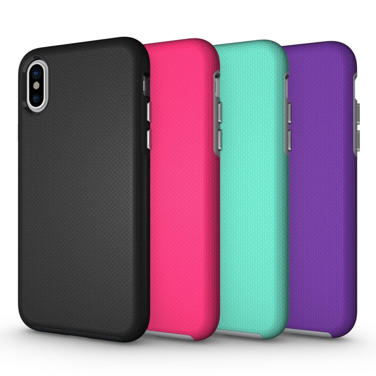 For iPhone X / XS Anti-slip Armor Protective Case Back Cover Shell